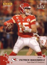 2019 Panini Instant NFL Super Bowl LIV Champions Set # 1 Patrick Mahomes II Kans
