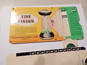VTG Bacharach Industrial Instrument Co Fire Efficiency Finders - Sliding Chart - Picture 1 of 7