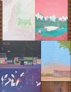 BTS Official Graphic Lyrics Set Vol.1+2+3+4+5 YNWA SAVE ME RUN BUTTERFLY HOUSE - Picture 1 of 2