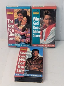 Lot Of 3 Dr. James Dobson Focus On The Family Self Help Educational Films On VHS - Picture 1 of 6