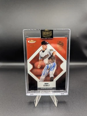 2021 Topps Archives Signature Series Roy Oswalt Auto 1/1 Astros '06 Topps Finest - Image 1 of 2