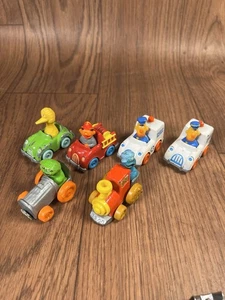 Vintage Playskool Sesame Street Diecast Metal Cars Lot - Picture 1 of 8
