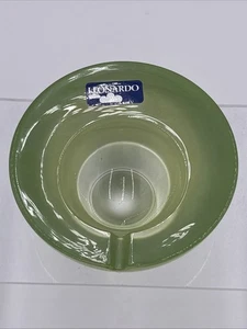 Mid-Century Modern Leonardo Art Glass Ashtray Vibrant Green GERMANY - Picture 1 of 5
