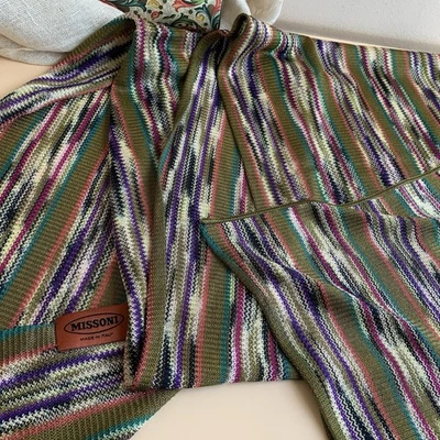 Sciarpa elegante a maglia MISSONI  Zig Zag Colore Foto 1 de 4