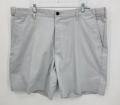 Pantalones Cortos Croft and Barrow Para Hombre 44 Gris Verdadero Confort Frente Plano Chino Elástico Foto 1 de 4