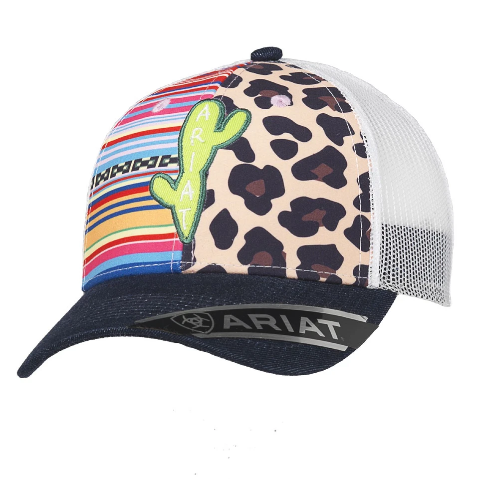 Gorra de béisbol Ariat Serape, leopardo y cactus multicolor para dama A300014097 Foto 1 de 1