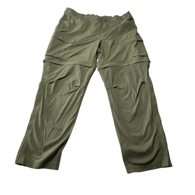 Pantalones Convertibles REI Sahara Mujer Ejército Cuna Verde 18W Senderismo Cremallera Pierna  Foto 1 de 4