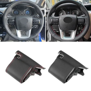Cubierta de cuero del volante del volante para Toyota Fortuner 2016-2019 Hilux 2015-19 - Imagen 1 de 14