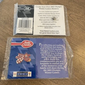 Vintage Betty Crocker 2002 Olympiade Ofenhandschuh Anstecknadel Trading Pin Neu Salt Lake - Bild 1 von 4