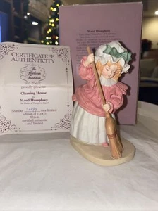 Maud Humphrey Bogart Figurine Cleaning House #13498 W/Cert Of Auth NEW In Box - Imagen 1 de 10