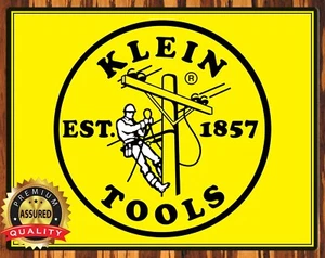 Klein Tools - Establecido 1857 - Restaurado - Letrero de metal 11 x 14 - Imagen 1 de 4
