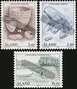 Åland 1994 (AFA 88-90, MI 88-90, SC 97/107) Stone Age - MNH - Picture 1 of 1