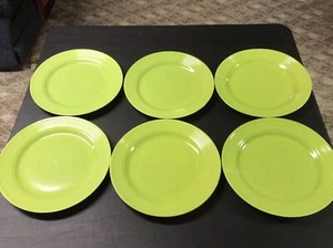 6er Set Royal Norfolk Santa Fe grün 10-3/4 Zoll Durchmesser Essteller (sehr guter Zustand) - Bild 1 von 12
