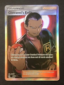 Pokemon TCG Giovanni's Exile 67/68 Hidden Fates Ultra Rare Full Art SM Holo NM - Picture 1 of 3