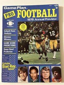 1975 Football Annual PITTSBURGH Steelers FRANCO HARRIS NFL Preview STABLER OJ - Picture 1 of 1