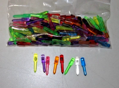 VINTAGE Lite Brite pegs 100 multi colors 1 1/8 in    (  FAST SHIPPING ) - Image 1 of 2