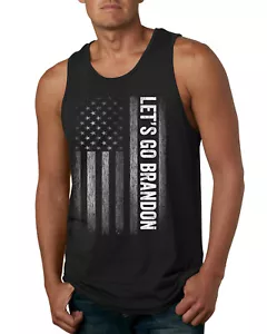 Camiseta sin mangas FJB Lets Go Brandon Joe Biden político Trump 2024 bandera de EE. UU. hombres - Imagen 1 de 5