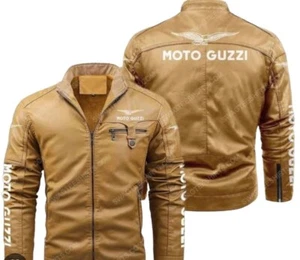 Moto guzzi Motorbike/Motorcycle Leather Jacket In Cowhide/5 Protection/ All Size - Picture 1 of 2