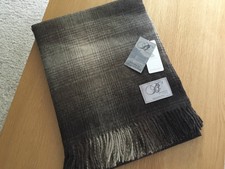 BRONTE BY MOON WHISTLER MERINO LAMBSWOOL THROW COLOUR NATURAL 140CM X 185CM
