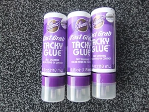 Pack of 3 X Aleenes Fast Grab Tacky All Purpose Glue 4oz (4) - Picture 1 of 1