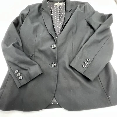 Blazer Chicos City Chic Negro Forro Lunares Talla 2/Grande Foto 1 de 4