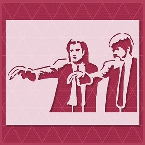 Banksy Pulp Fiction Stencil – Street Art, Graffiti, Urban, Pop Culture Design - Picture 1 of 6