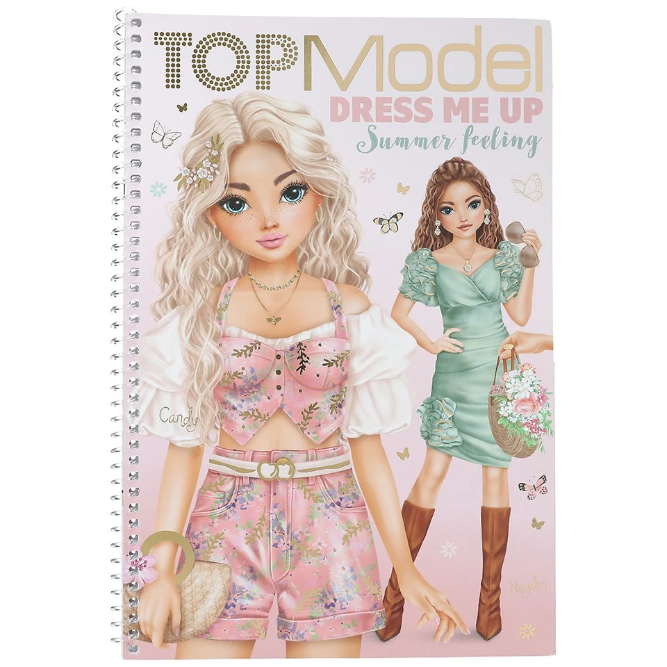 TOPMODEL Libro de pegatinas modelo TOP Dress Me Up verano Feeling Depesche