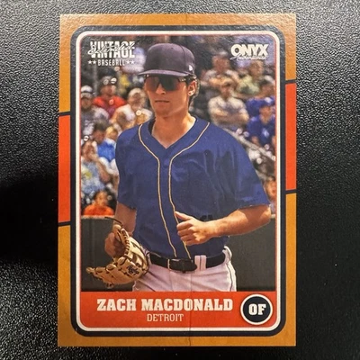 Zach Macdonald /99 | 2025 Vintage Extended Baseball | Onyx Authenticated - Image 1 of 2
