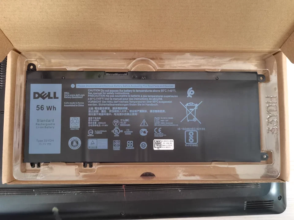 Genuine 33YDH Battery For Dell Latitude 3380 3480 3490 3590 Inspiron 15 17 7773 - Image 1 of 4