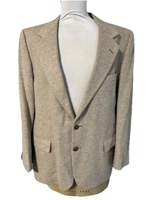 Chaqueta Blazer Abrigo Deportivo Vintage LANVIN Para Hombres Beige CAMELLO Calce Clásico 42 Foto 1 de 4