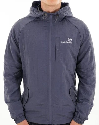 Sergio Tacchini Maldini Hooded Jacket Steel Blue - Image 1 of 3
