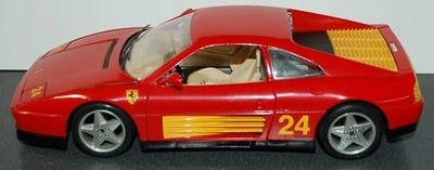 布拉戈 1989 年法拉利 348TB 红色 1/18 比例压铸老式模型意大利制造 — 第 1/4 张图片