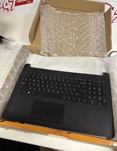 Replacement For HP 15-BW067NA Black TouchPad Palmrest Upper Cover UK Keyboard - Photo 1/3