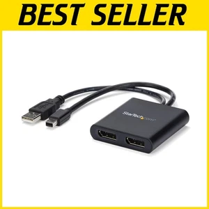 Compact 2-Port MST Hub for Dual Displays - 4K 30Hz Video Splitter for Windows - Picture 1 of 11