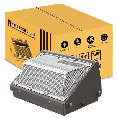 JOMITOP LED Wall Pack Outdoor Light with photocell Dusk to Dawn WallPack led Light 5000K