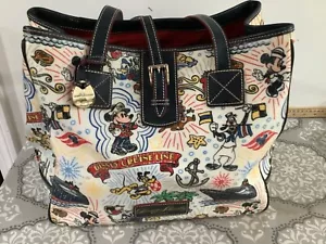 DISNEY DOONEY AND BOURKE CRUISE LINE MICKEY MOUSE TRAGETASCHE HANDTASCHE SKIZZE - Bild 1 von 15