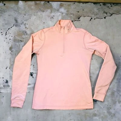 NIKE Dri-FIT Quarter Zip Thick Running Exercise Top Dusty Pink 254806-627 Sz M - Image 1 of 4
