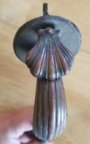 Antique  Handle Heavy Duty Cast Bronze Salvage Industrial thumb latch Cover