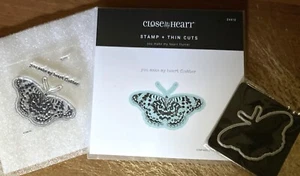 CTMH Z4410 THIN CUTS & A1262 YOU MAKE MY HEART FLUTTER ~ 3" Butterfly - Picture 1 of 4