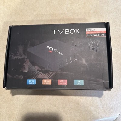 MXQ Pro 4K 3D Android 7.1.2 Quad Core Smart TV Box HDMI WIFI 17.6 - Image 1 of 4