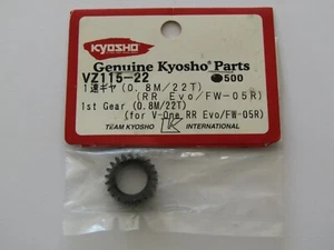 Kyosho VZ115-22 1ª marcha (0,8 M/22T) para V-One RR Evo / FW05R - Imagen 1 de 3