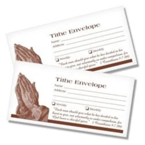 Kingdom Church Tithing Envelopes with Praying Hands | Pack of 100 - Picture 1 of 1