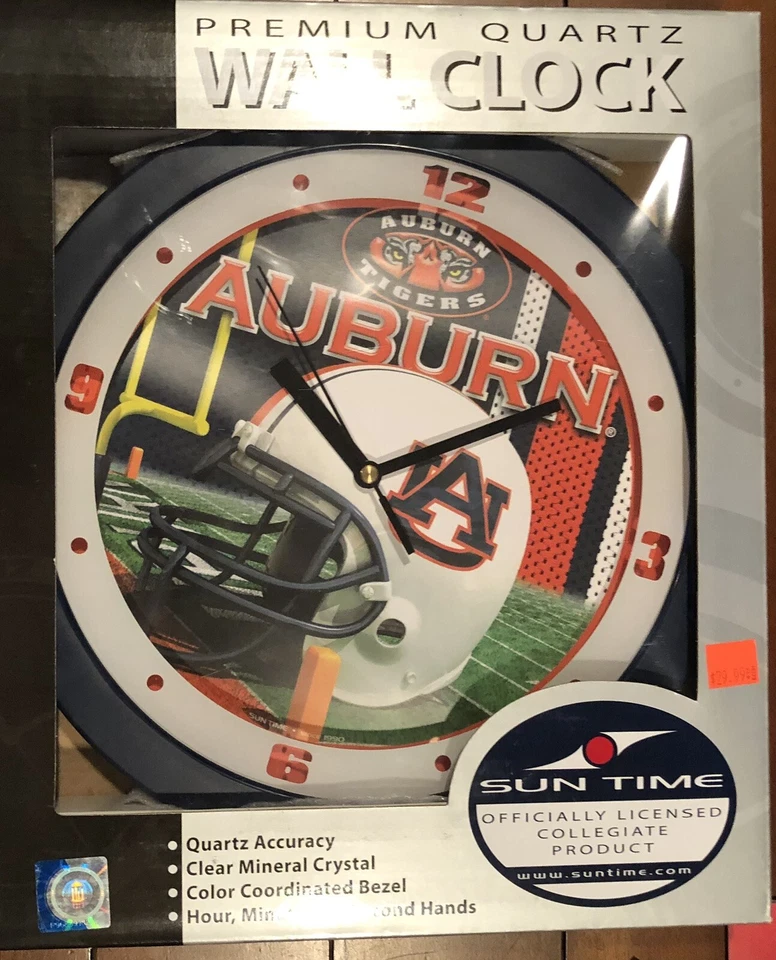 Reloj de pared premium Auburn Tigers Foto 1 de 1