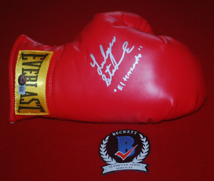 LEODEGARIO LEO SANTA CRUZ EL TERREMOTO signed Everlast boxing Beckett BK94617