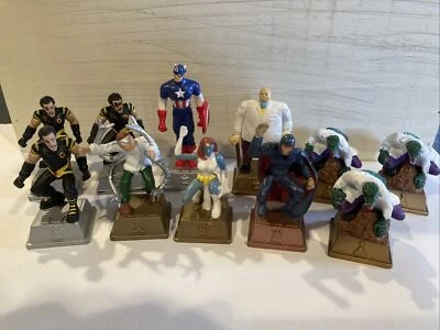 Lote de 11 piezas de reemplazo de piezas de ajedrez Pressman 2003 Marvel Heroes Foto 1 de 4