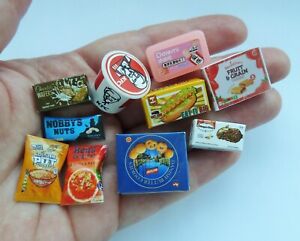 DOLLS HOUSE MINIATURE 1:12 * 10 PCE MIXED GROCERY BUNDLE * COMBINED P+P