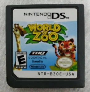 NINTENDO DS ~ World of Zoo - Game Only - Tested - 2009 (NTR-BZ0E-USA) THQ GAMES - Picture 1 of 8