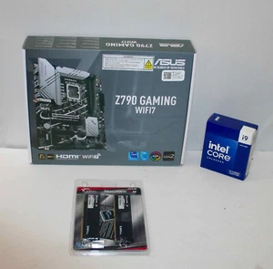 Intel i9 14900K, ASUS Z790 GAMING WiFi7 G.Skill 32GB DDR5-6000 Kit Fast Shipping - Picture 1 of 10