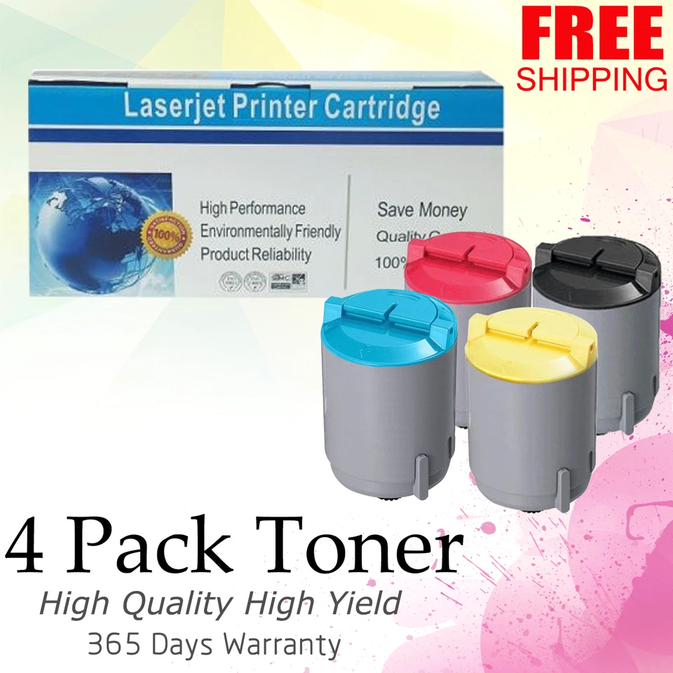 Комплект из 4 комбинированных цветных тонеров для Samsung CLP-300 CLX-2160N CLX-3160FN CLP-300N - Изображение 1 из 1