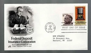 US Scott #2071, First Day Cover 1/12/84 Washington COMBO FDIC - Picture 1 of 1